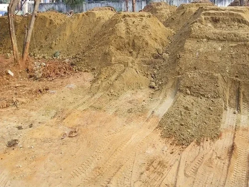 Brown Basement Filling Sand